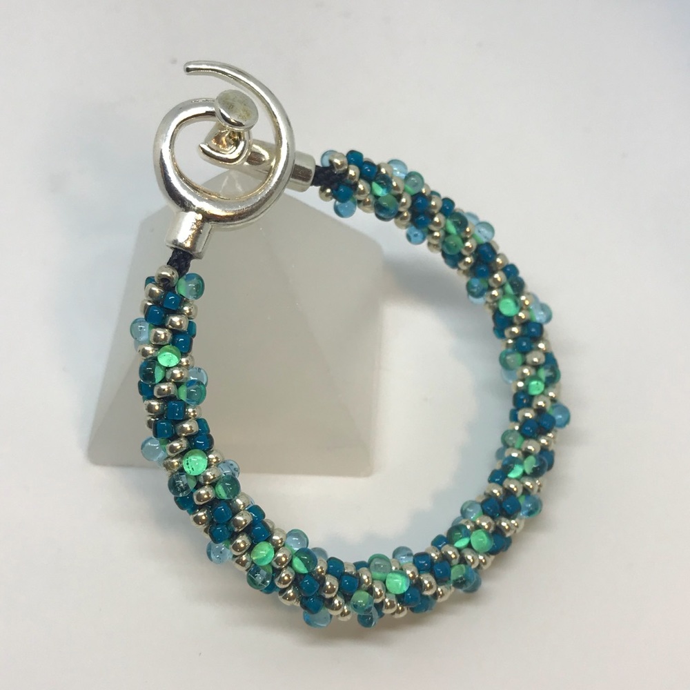 Kumihimo beaded bracelet